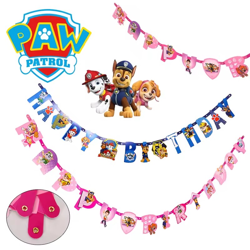 Baby Products Combo - Patrulha pata tema série aniversário bunting