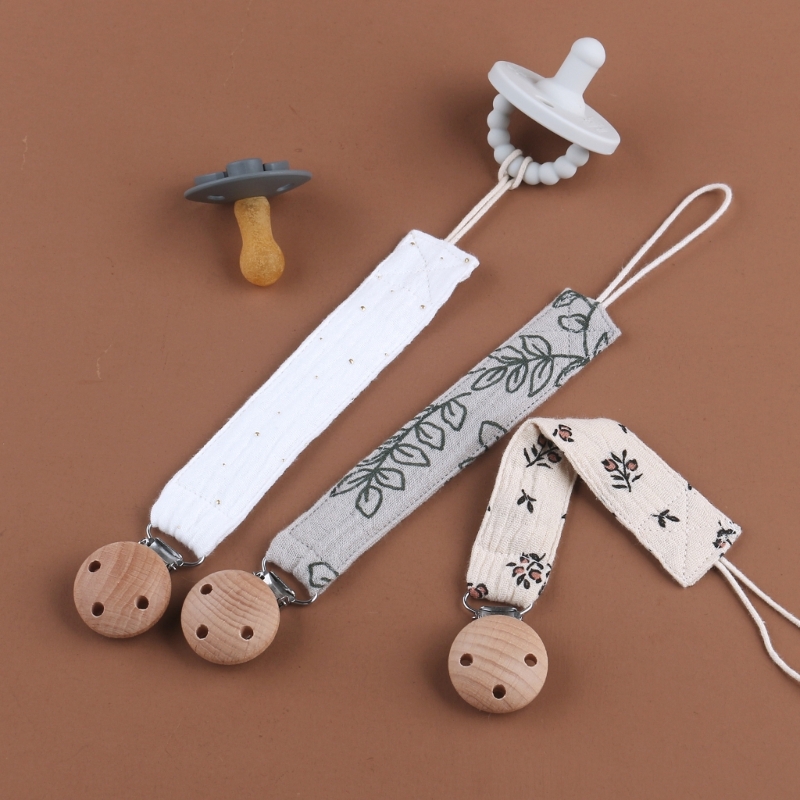 Baby Products Essentials - Pano de algodão chupeta clipe mordedor