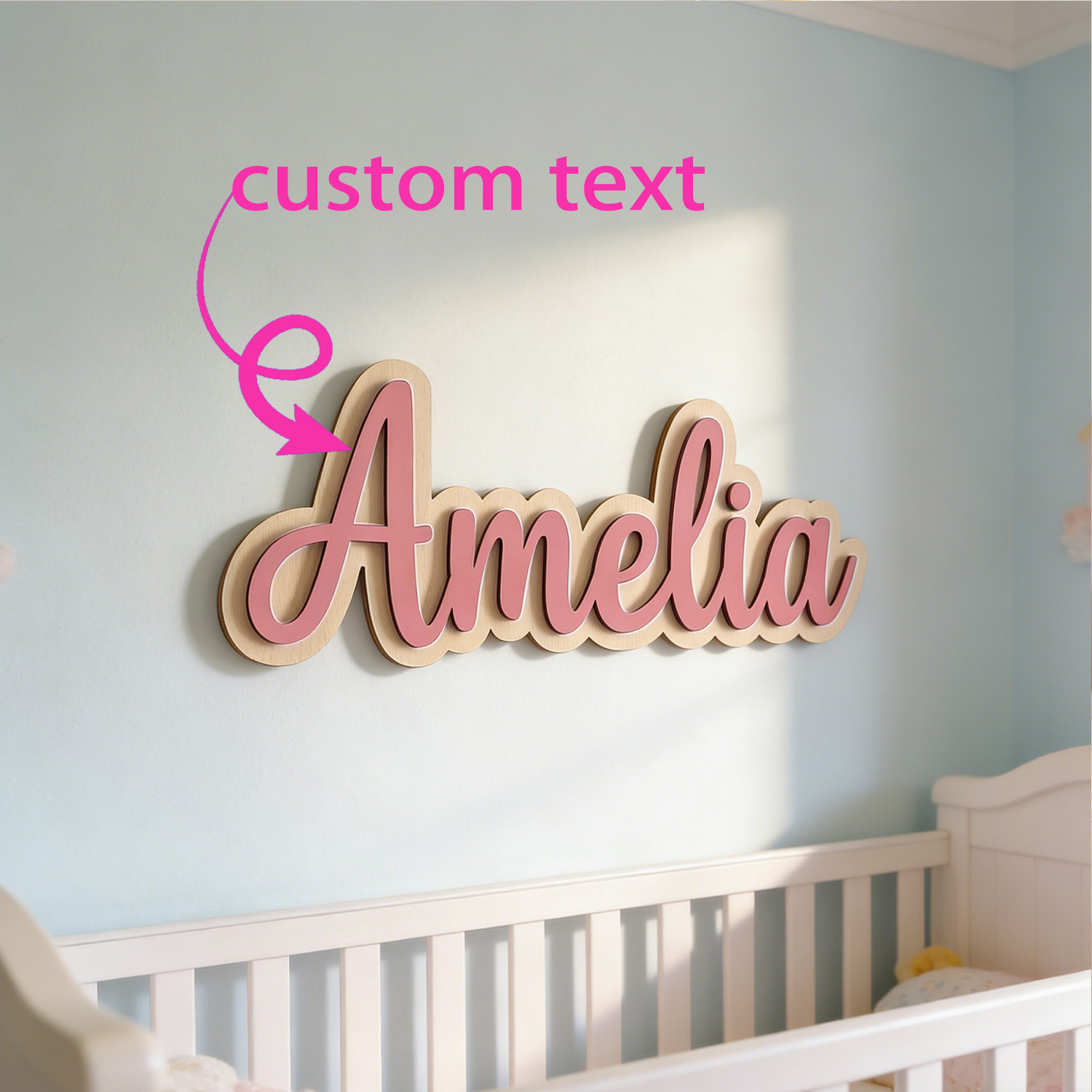 Baby Products Decoration - 1 unidade de Placa de Madeira