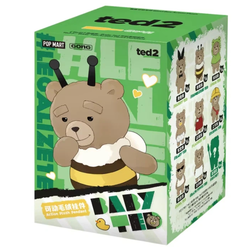 Baby Products Teddy Bear - POPMART TED2 Série Baby Ted Caixa