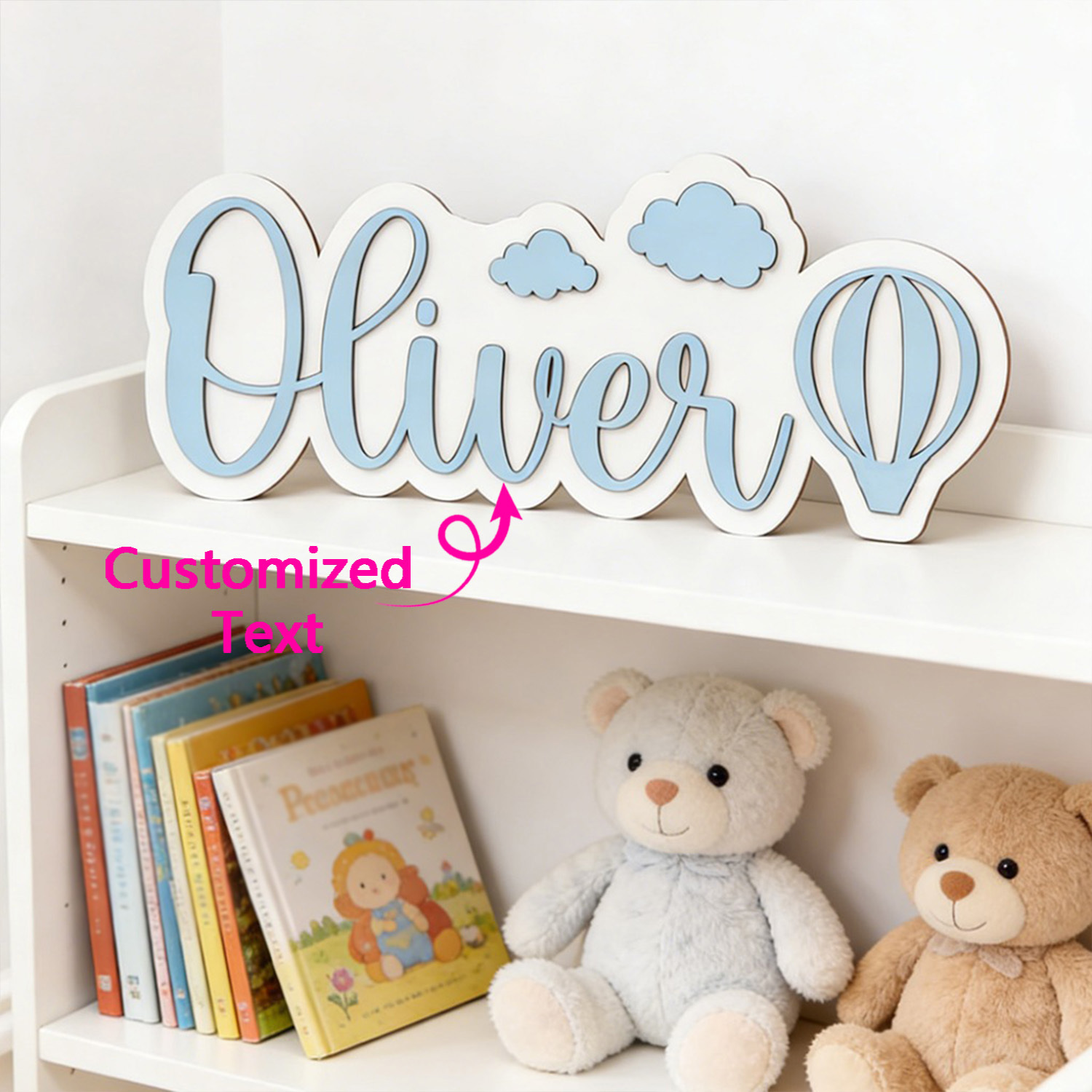 Baby Products Decoration - Placa de Quarto Personalizada com Nome