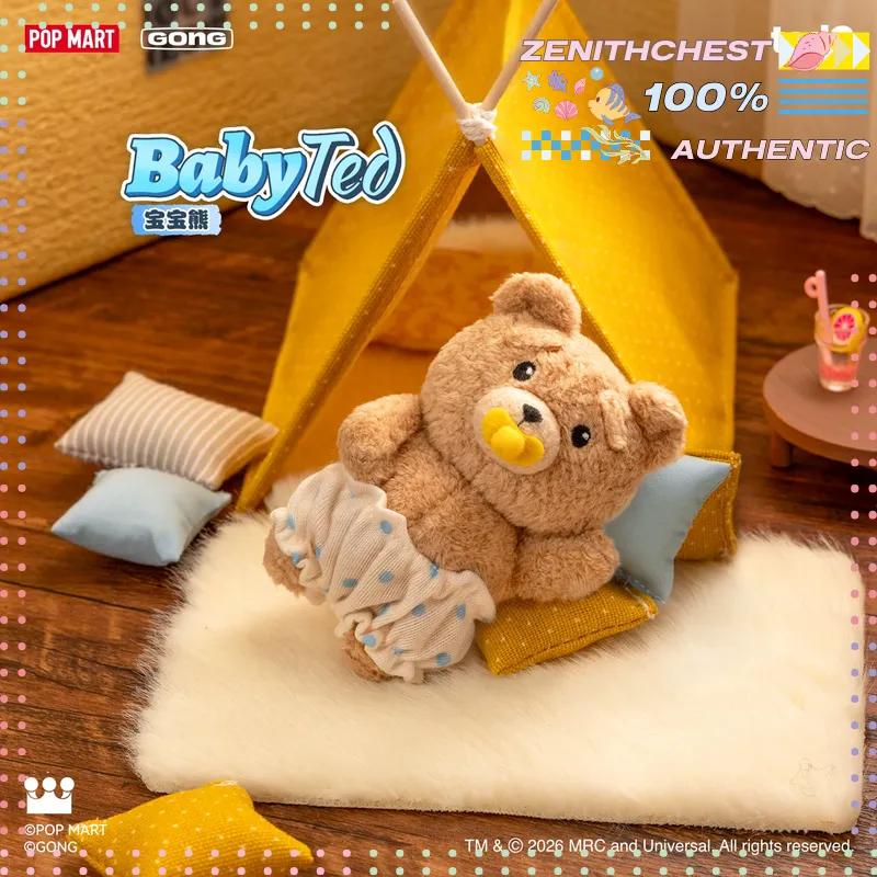 POPMART GONG Baby Ted: Pingent - Baby Products Teddy Bear avaliação e preço