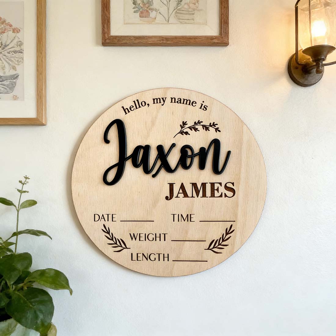 1 Placa de Madeira Personaliza - Baby Products Decoration avaliação e preço