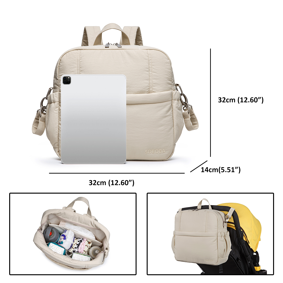 Mochila de Fraldas Soboba de G - Baby Products Essentials avaliação e preço