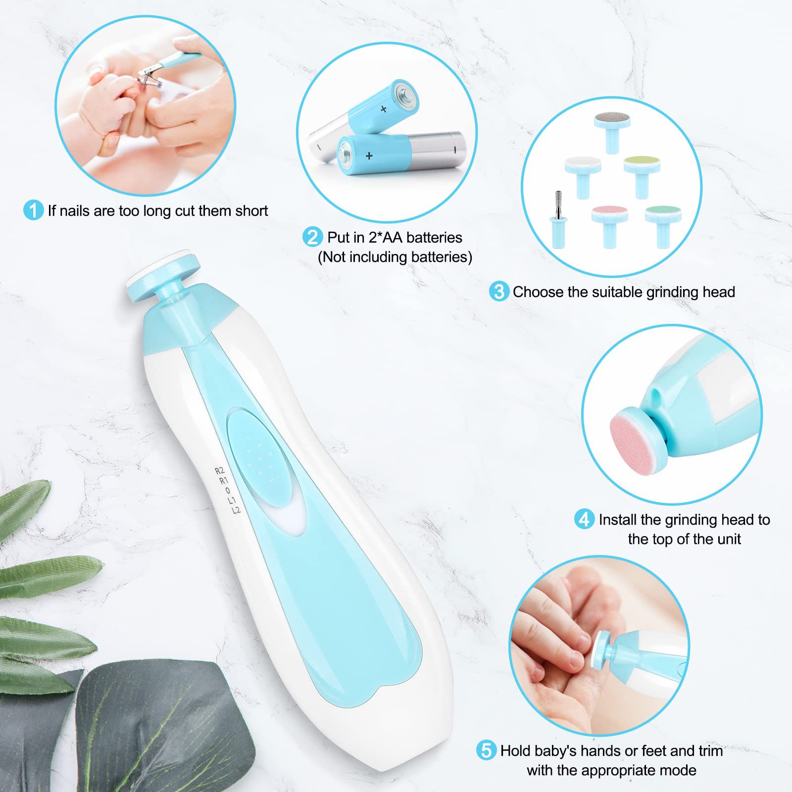 Cortador de Unhas Elétrico par - Baby Products Essentials avaliação e preço